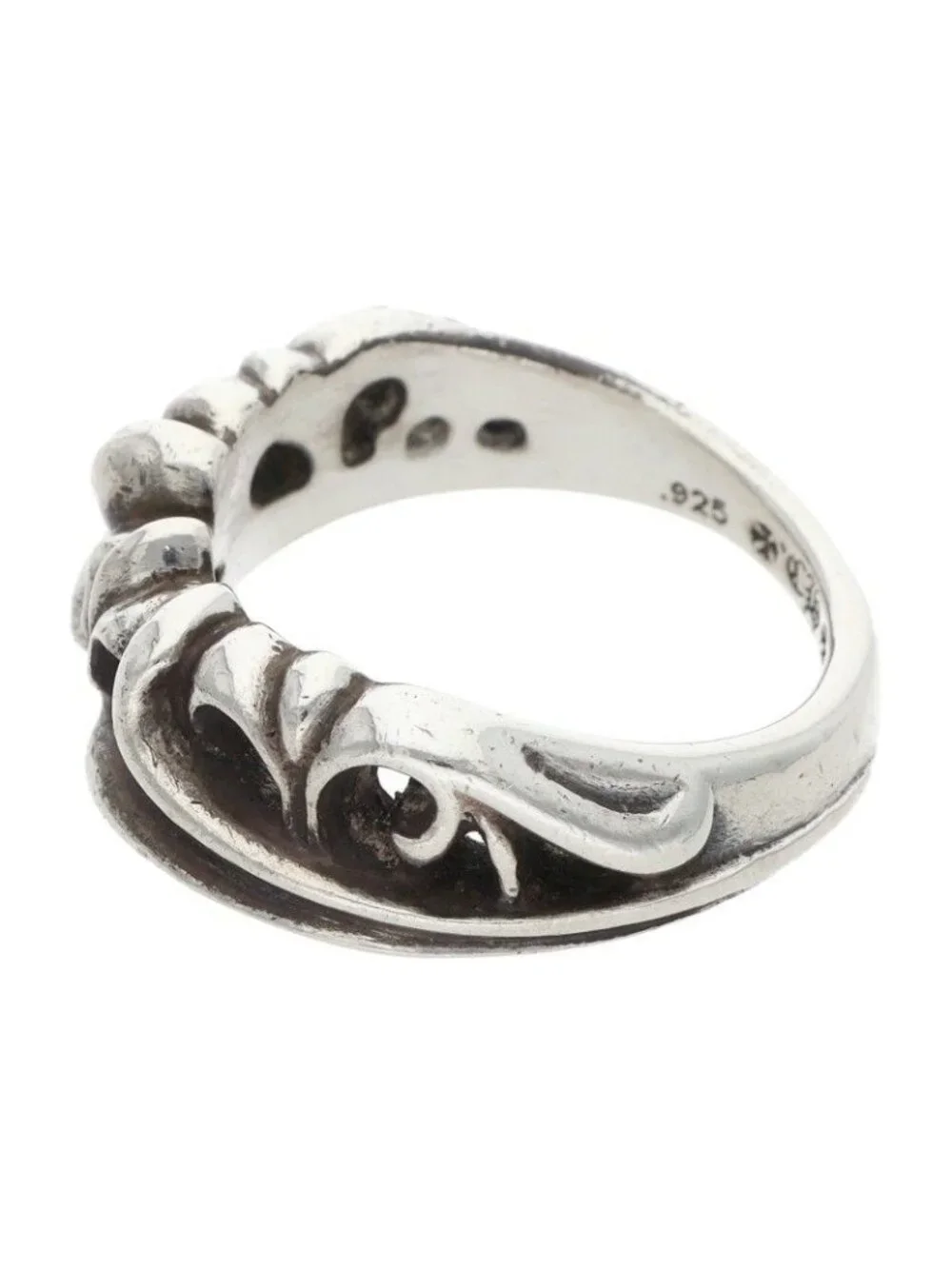 Chrome Hearts Half KT K&t Silver Ring